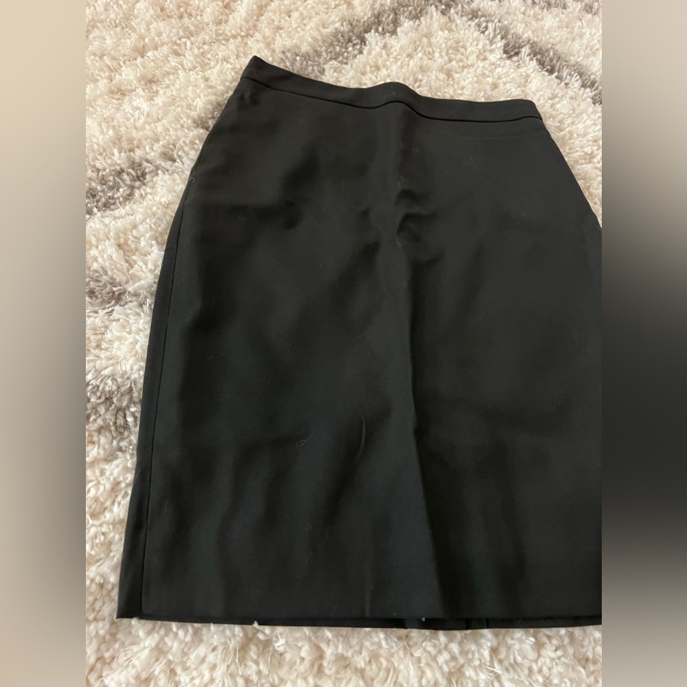 NWT J.Crew Super 120's Solid Black Pencil Skirt Womens size 00 - Picture 15 of 15
